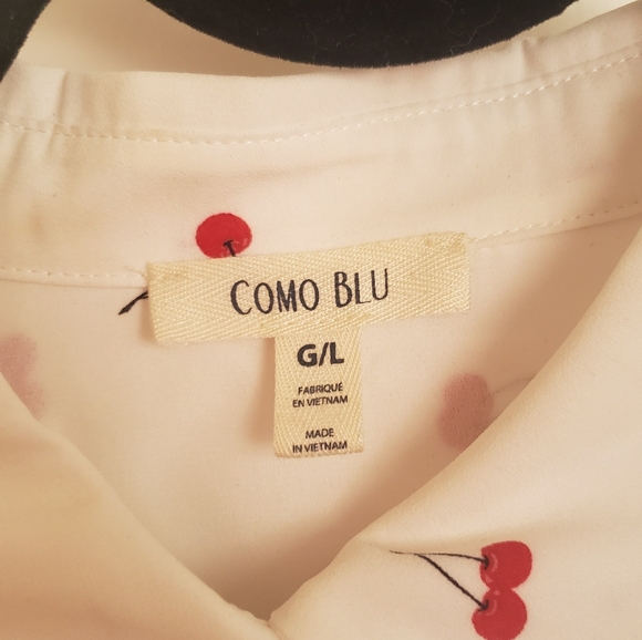 Cream "🍒" Blouse - Picture 2 of 4